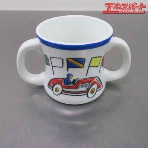 未使用品 TIFFANY&Co. ティファニー 子供用 キッズ 食器 レースカーズ 車 皿 コップ 3点セット