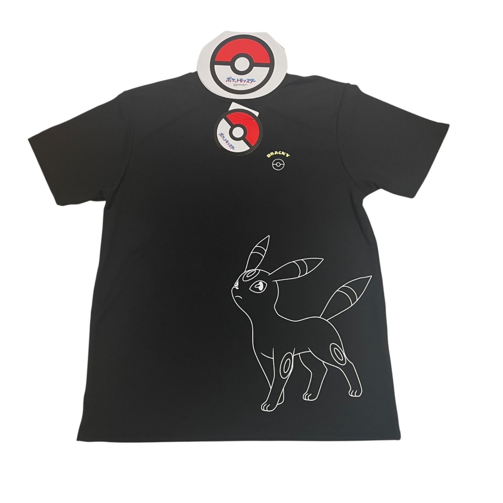 新品】ブラッキー ポケモン 半袖tシャツ ドライ メッシュ 半袖