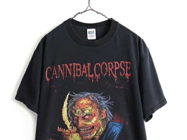 00s 人気 黒 □ Cannibal Corpse 2006 ツアー 半袖 T - クーポン配布中