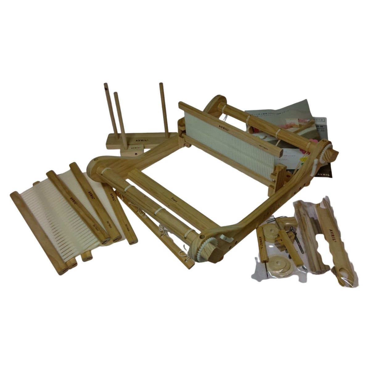 アヴリルルーム50 アヴリル織り機 ヘドル4枚付き 卓上織り機 ◎◎AVRIL