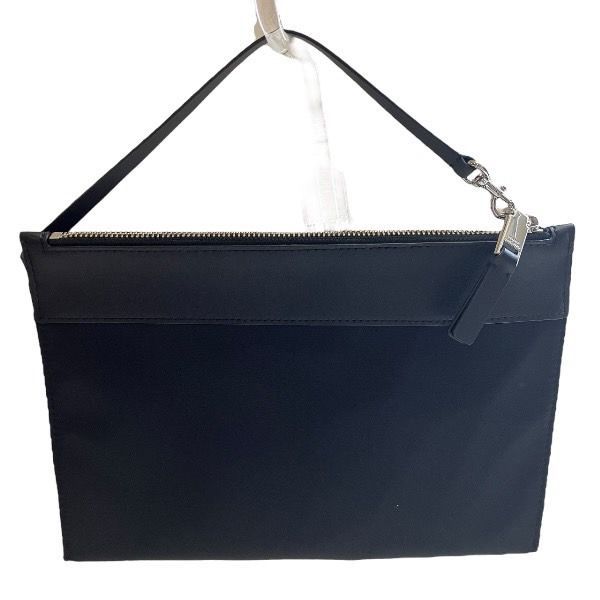 マーク・ジェイコブス ブラック ナイロン×レザー バッグ クラッチ