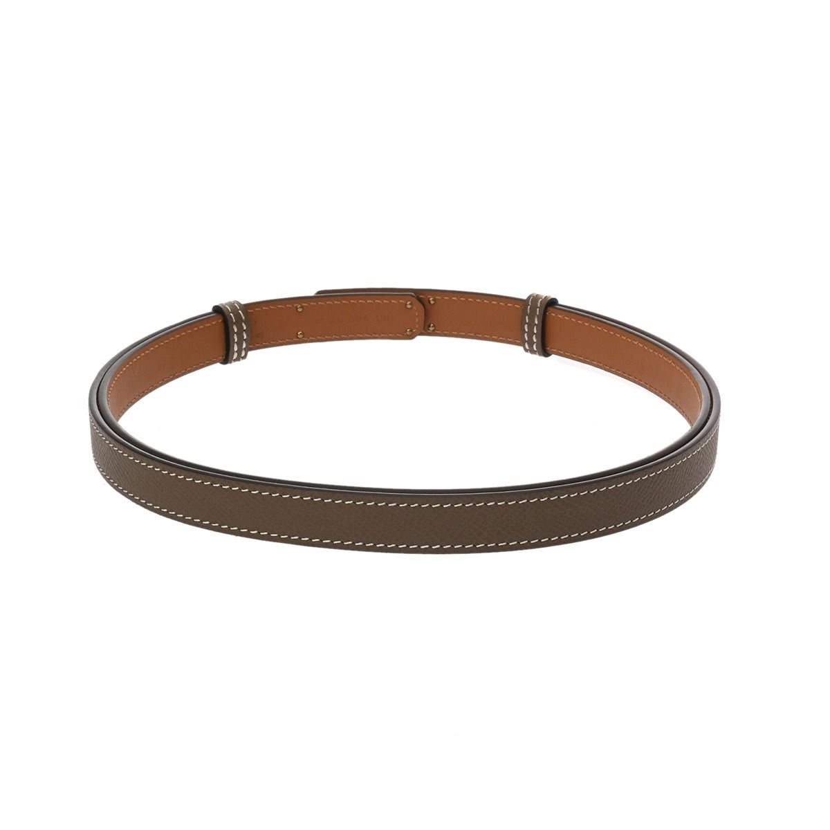 エルメス ケリー ベルト エトゥープ ゴールド W刻印 頃 レディース ヴォーエプソン ベルト