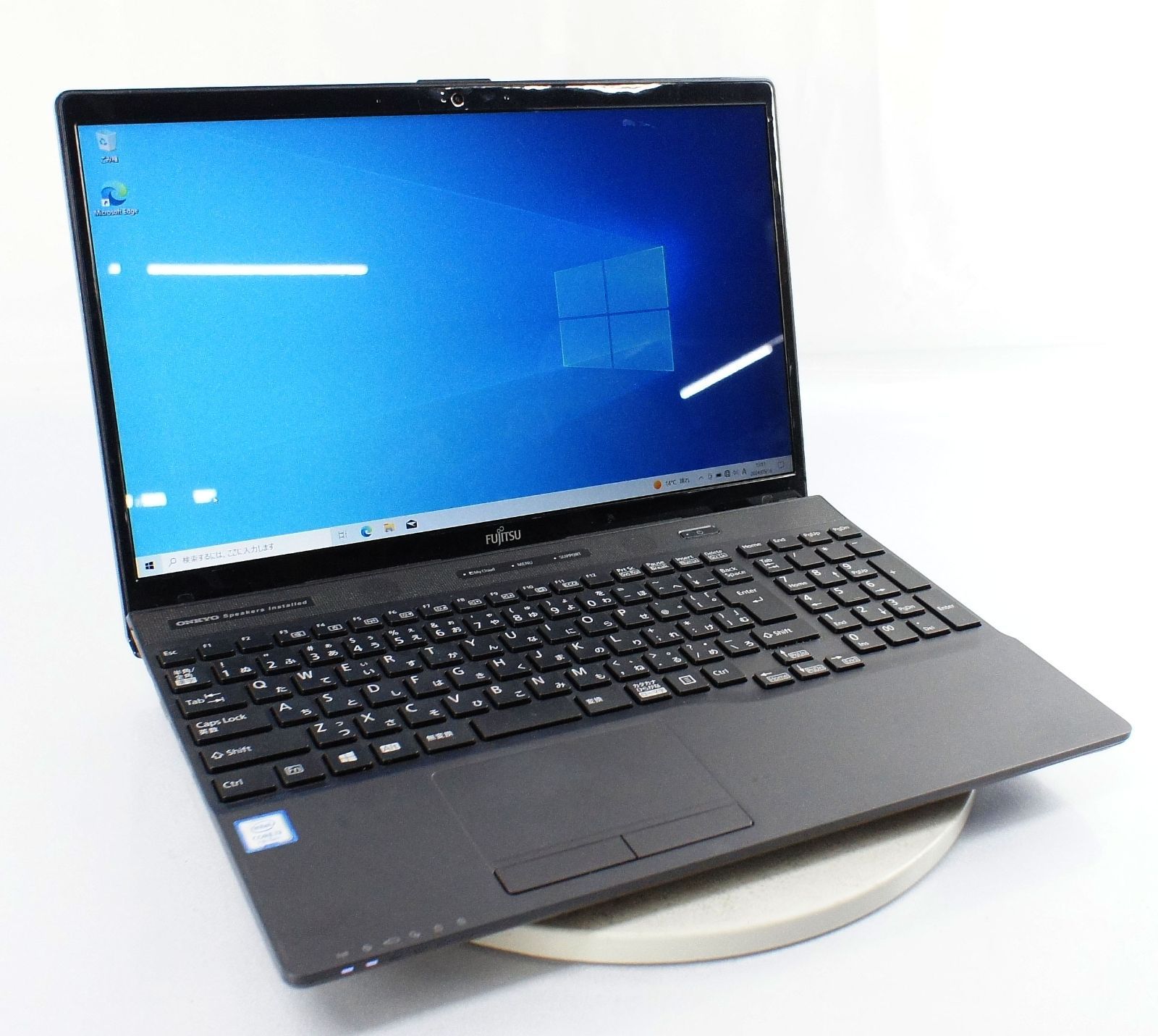 富士通 FMV LIFEBOOK WA2/D1 FMVWD1A23B/Core i3 7100U 2.4GHz/メモリ8GB/SSD120GB/Windows10 ノート PC パソコン テンキー fujitsu