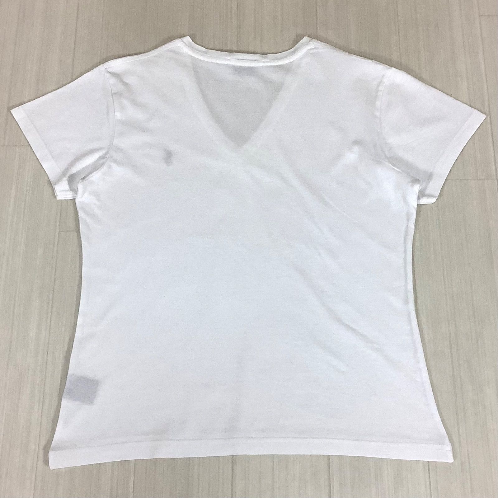Ralph Lauren 半袖白Tシャツ　S 新品 RALPH LAUREN ラルフローレン Vネック 半袖Tシャツ レディースS
