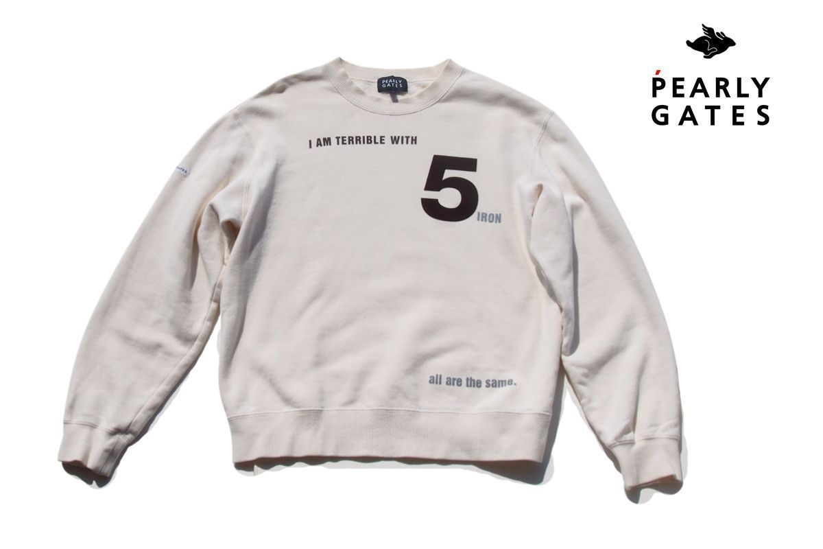 パーリーゲイツ　クルーネック 中古】パーリーゲイツ｜pearly gates｜コットンクルーネック