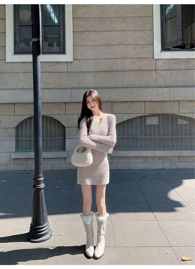 ♥ 春にぴったり ミニニットワンピース デートや女子会にも最適モテ服 STEELWINDOWSANDDOORS_COM