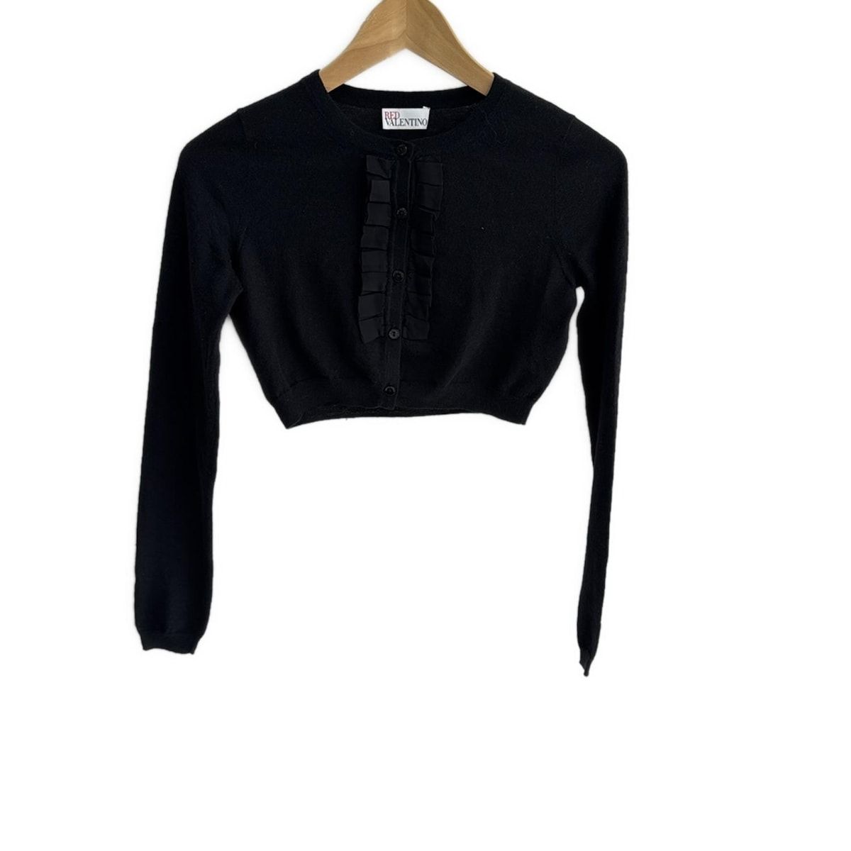 RED VALENTINO レッドバレンチノ カーディガン レディース - 黒 長袖|リボン