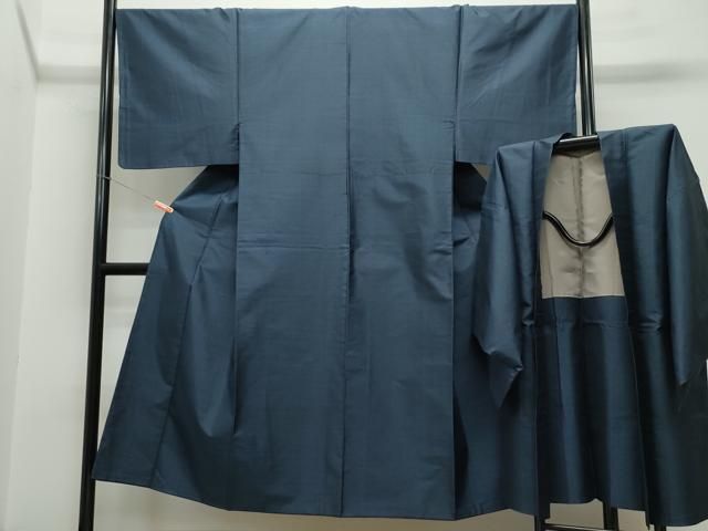 平和屋着物●男性 本場大島紬 アンサンブル 亀甲柄 正絹 CAAR8133vf