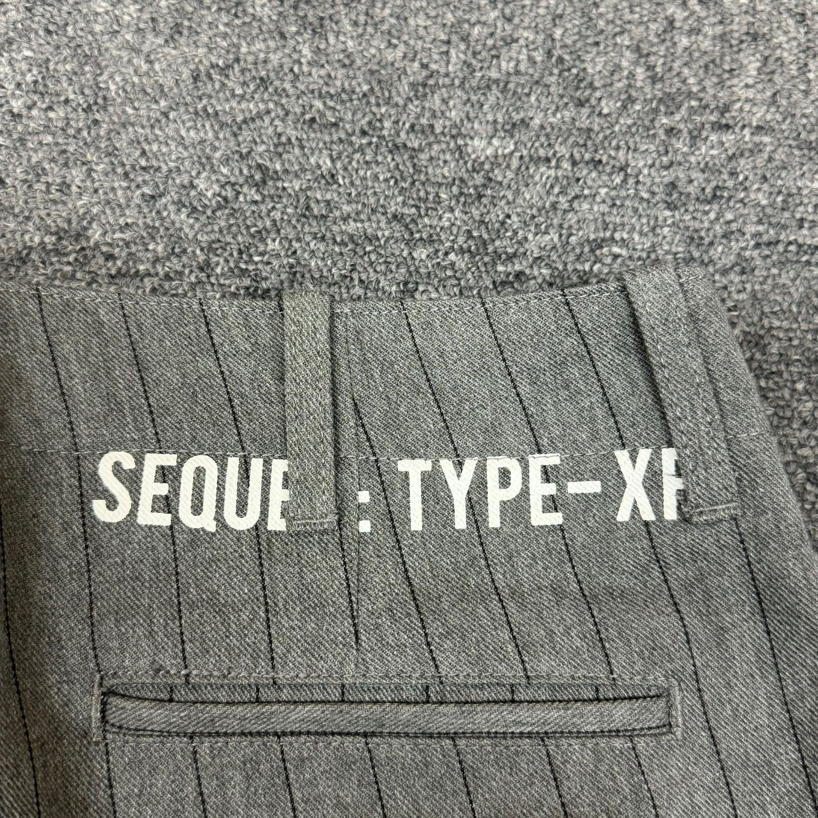 定価44000円 SEQUEL CHINO PANTS TYPE-XF ストライプ ワーク パンツ 