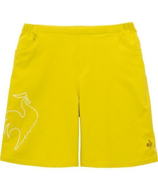 le coq sportif ルコック ＬＣＳ Ｐｌｕｍｅハーフパンツ ライム O QMMWJD01 LM | 衣類 服 ボトムス パンツ ズボン ハーフパンツ 半ズボン はっ水 軽量感 クロス素材 ドライ性能 吸汗 速乾 ロゴ デイリ