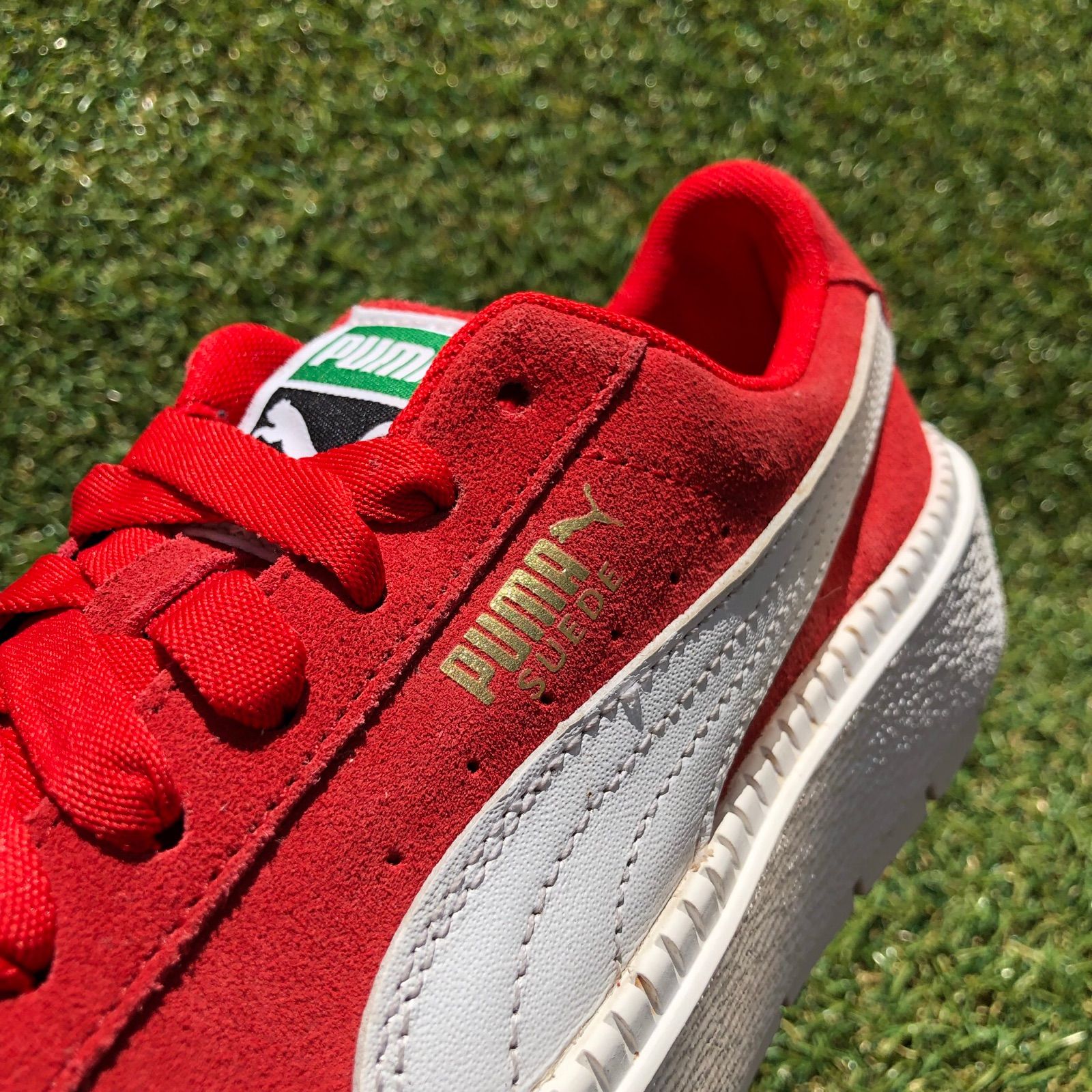 美品23 PUMA プーマ スエードプラットフォーム トレース D746
