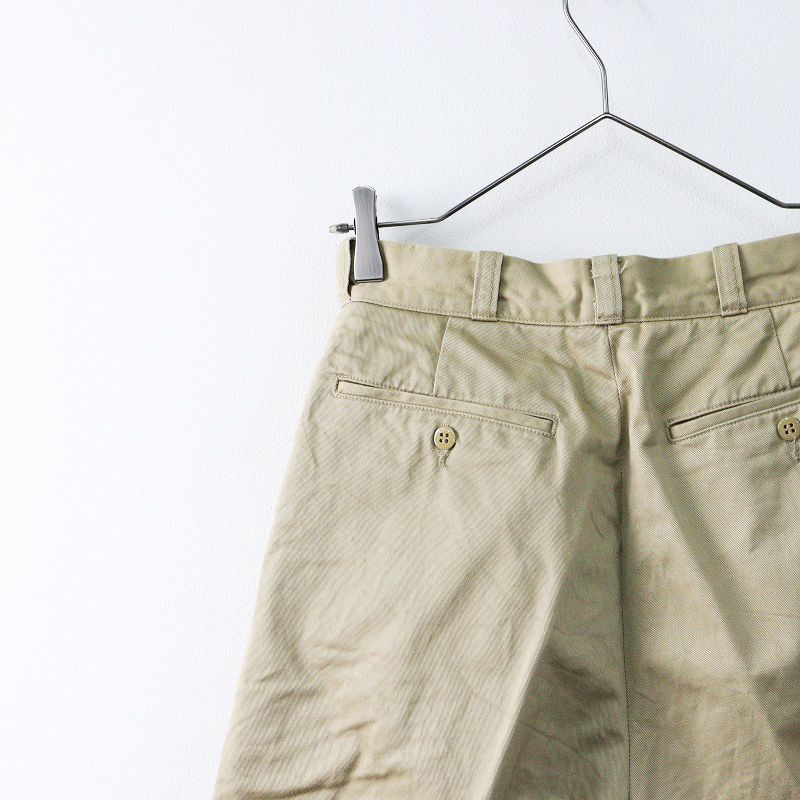 LENO CHINO TROUSERS PAINT ワイドチノ ベージュ 26 LENO リノ WIDE CHINO TROUSERS ベージュ 【公式通販】