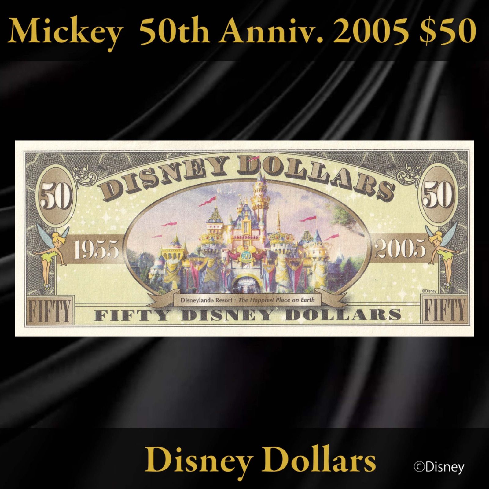 クーポン利用で10%OFF】ディズニーダラー 2005年 50ドル