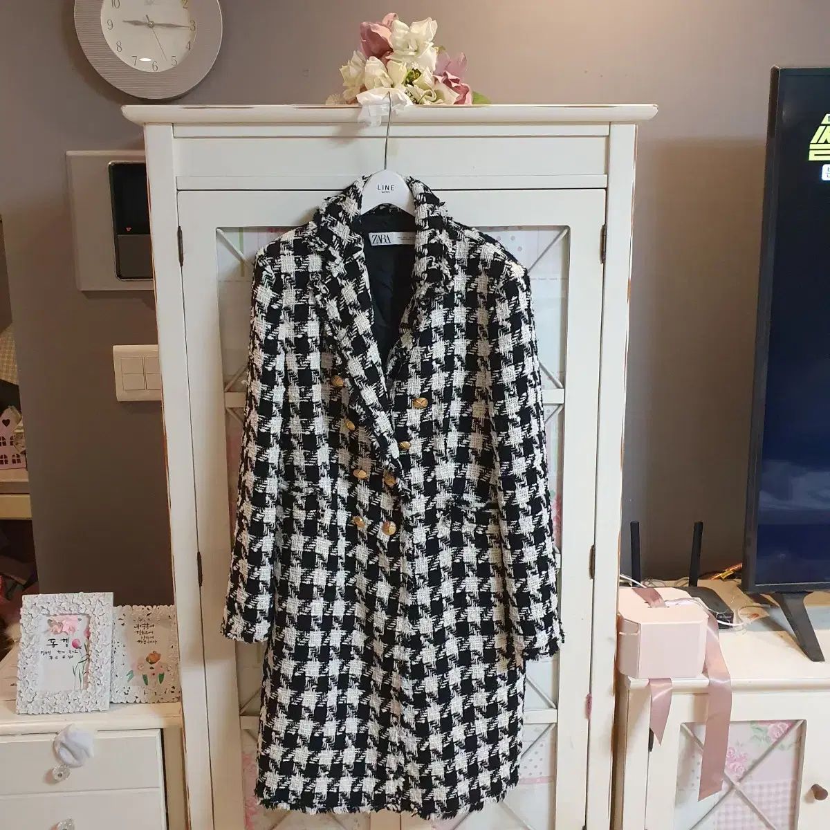 ZARA(ザラ) ツイードジャケット ツイードコート/ 77 - メルカリ ZARA(ザラ) ツイードジャケット ツイードコート/ 77 - メルカリ