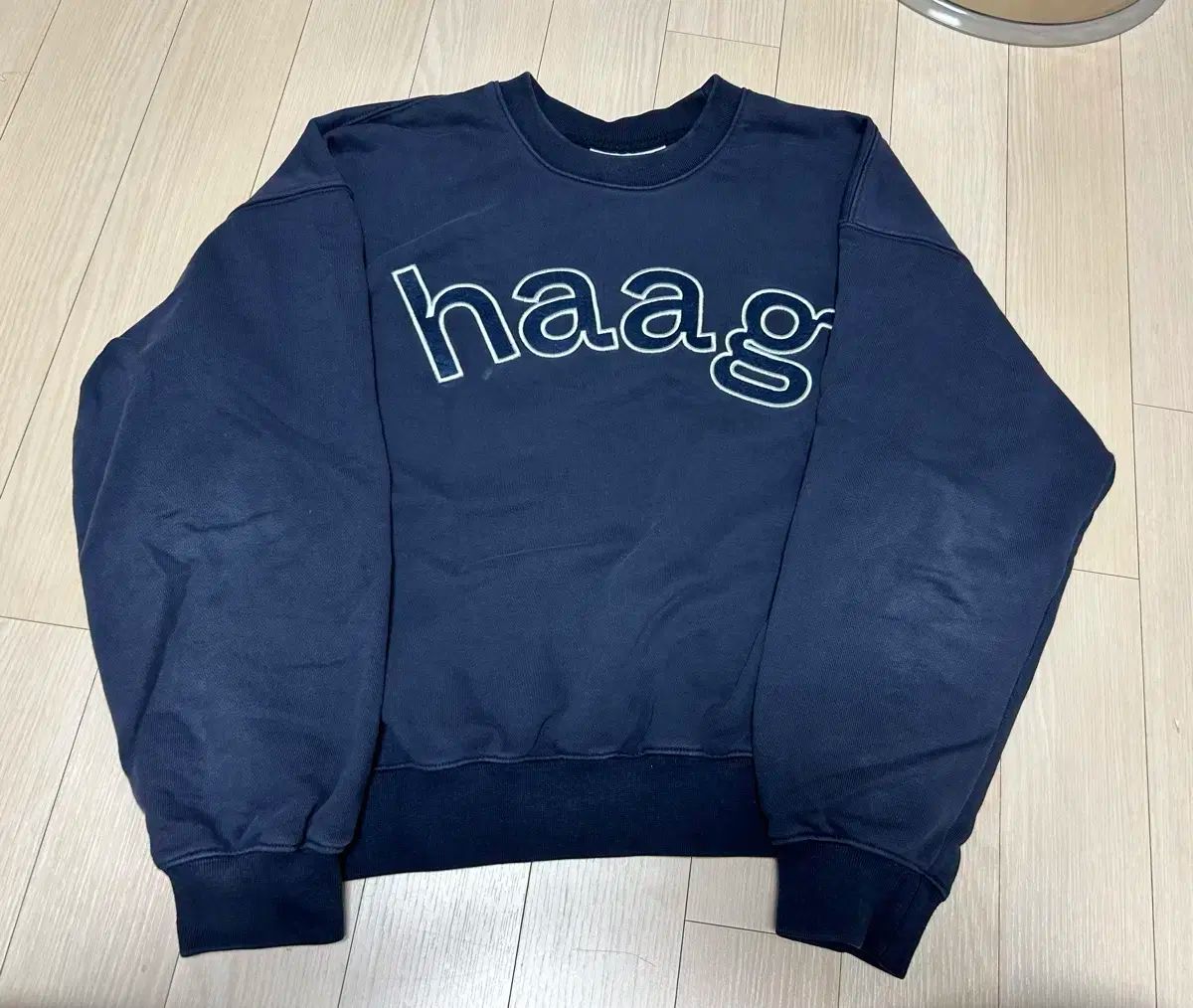 haag ネイビー スウェット　ヘイグ haag ネイビー スウェット ヘイグ haag ネイビー スウェット