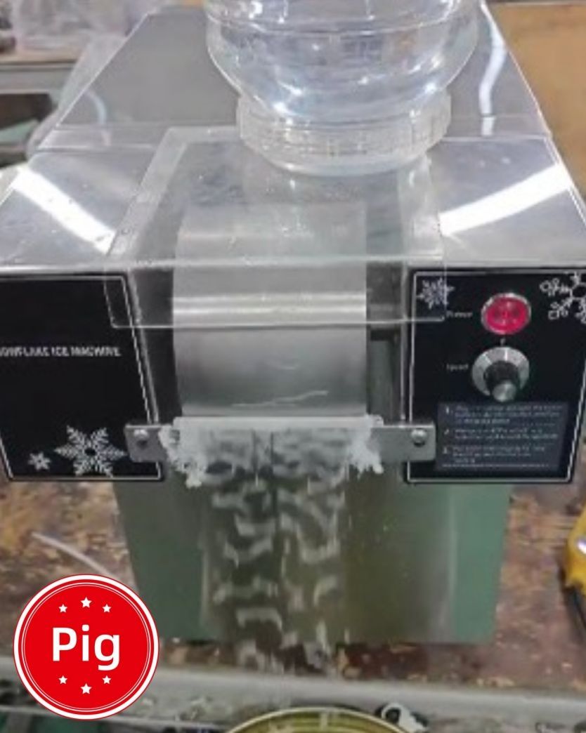 氷のいらないかき氷ピンス機 電動かき氷機 業務用 空冷式/糸氷/粉雪
