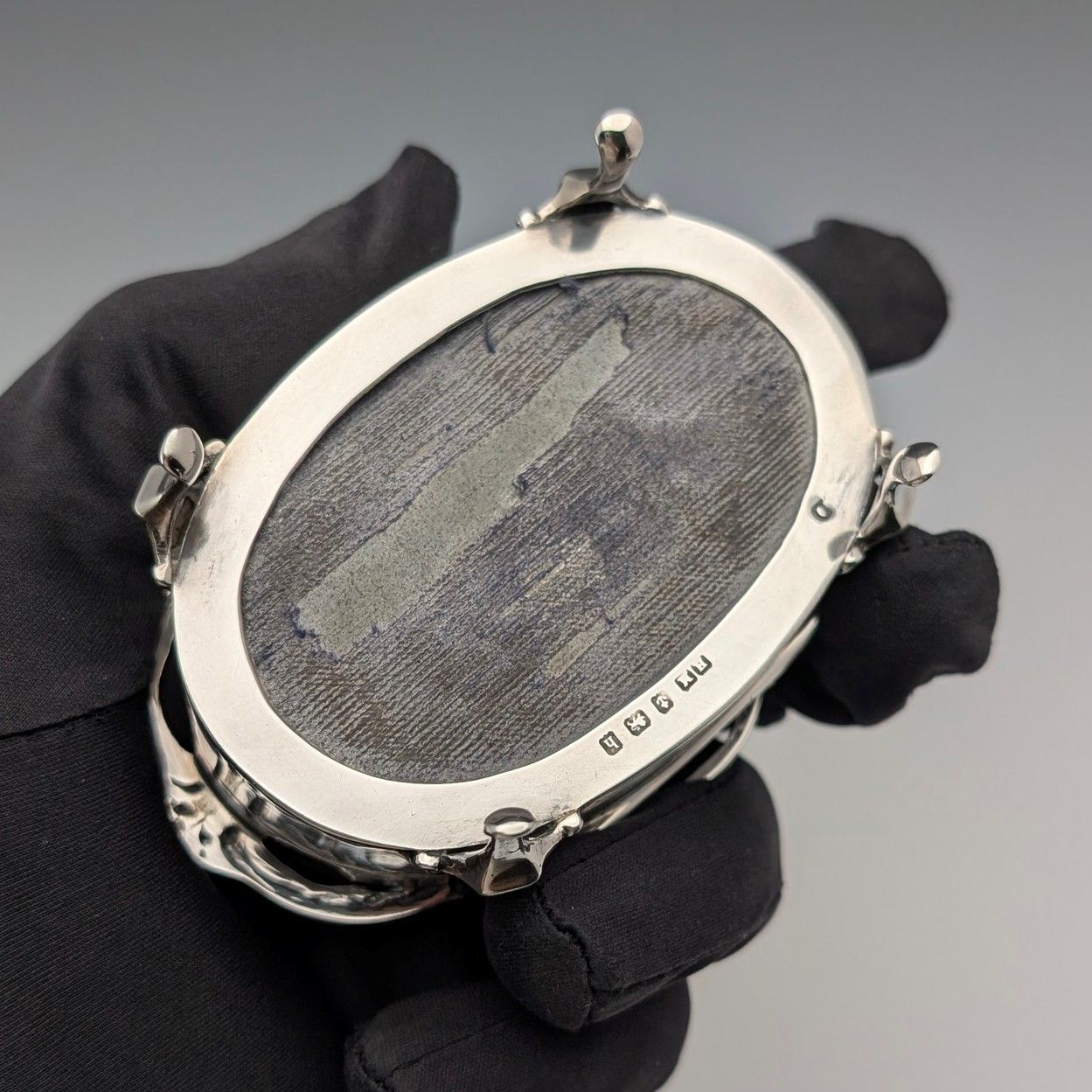 1907年 英国アンティーク 純銀製 ジュエリーボックス 88g Henry Matthews 1907年 英国アンティーク 純銀製 ジュエリーボックス 88g Henry