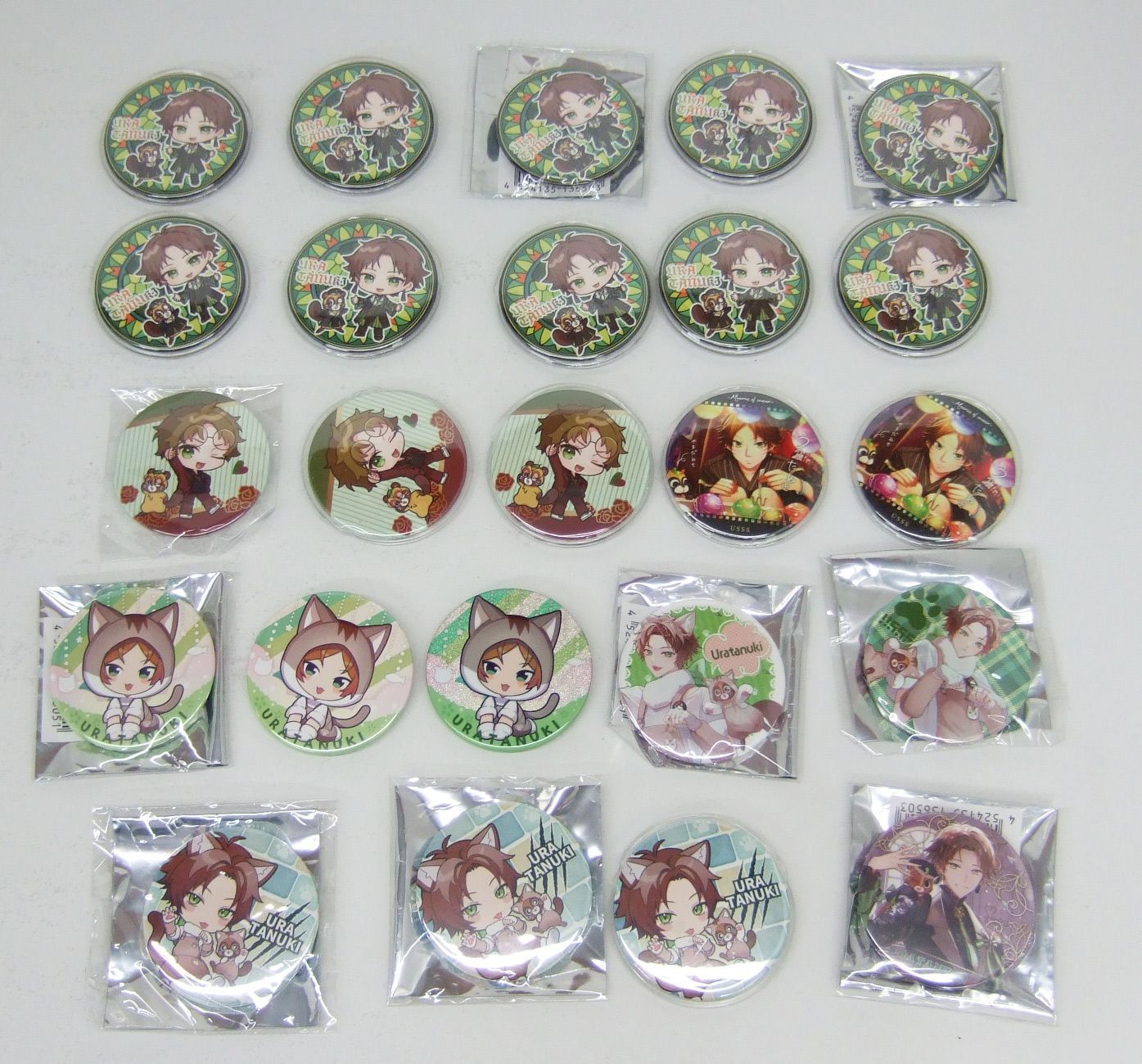 うらたぬき 缶バッジ 62点