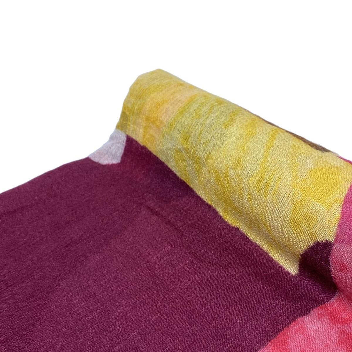 CHANEL(シャネル) ストール(ショール)美品 - ボルドー×ライトブラウン  