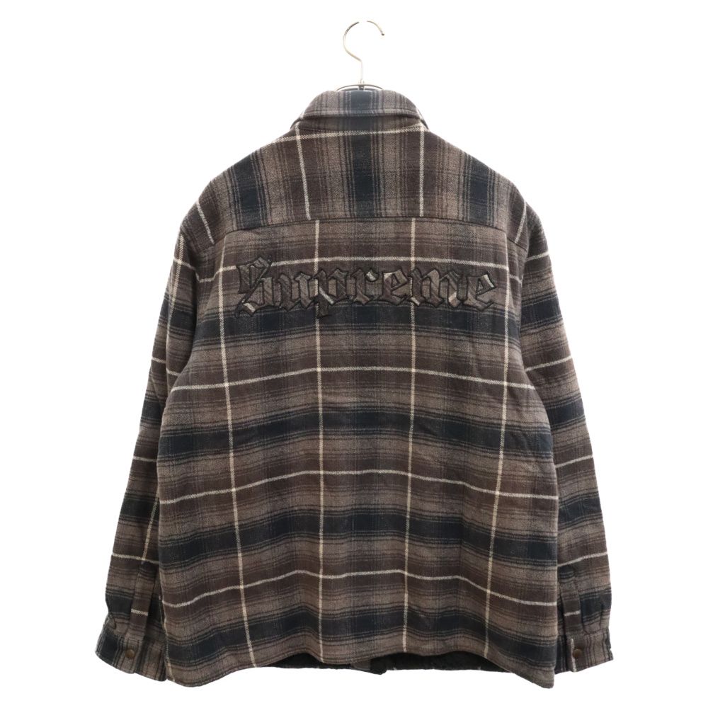 SUPREME (シュプリーム) 22AW Shearling Lined Flannel Shirt 裏地ボア 