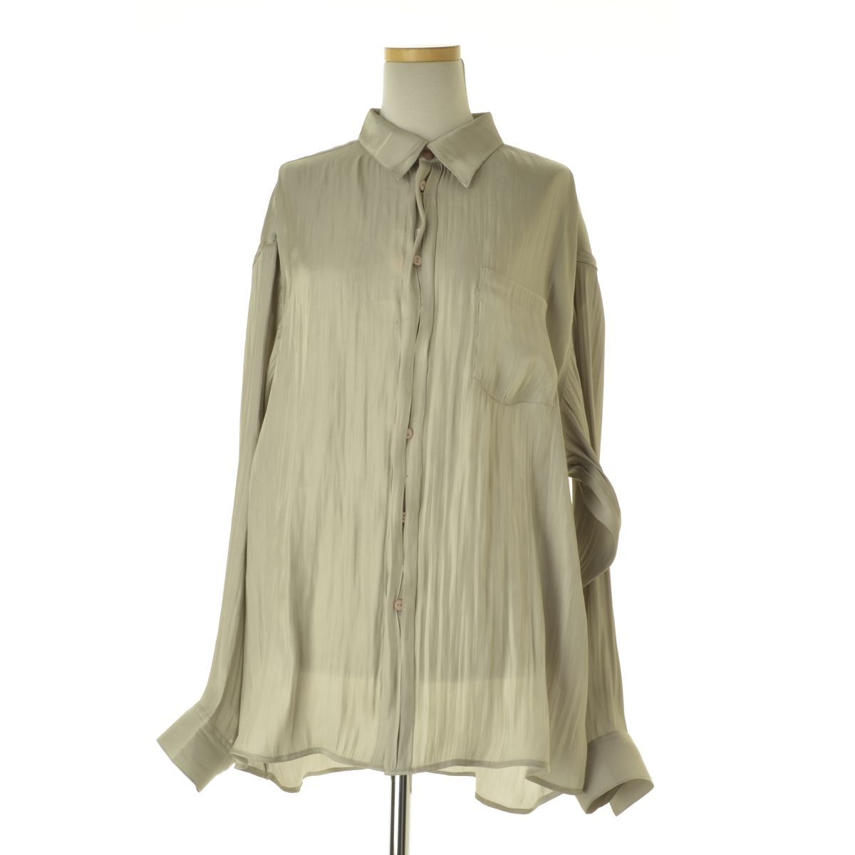 TODAYFUL】21AW 12120404 Crepesatin Over Shirts クレープサテン 