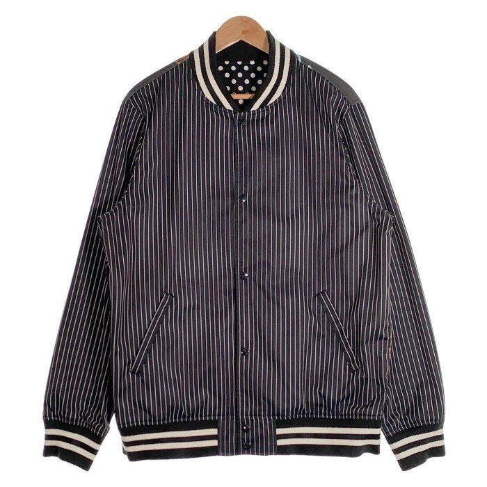 SUPREME シュプリーム 14SS COMME des GARCONS SHIRT コムデギャルソンシャツ リバーシブル バーシティ ベースボールジャケット  ブラック ドット Size XL - メルカリ