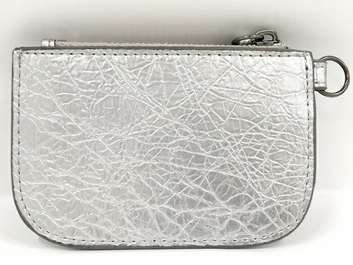 BALENCIAGA ル カゴール コインケース レザー シルバー 776769