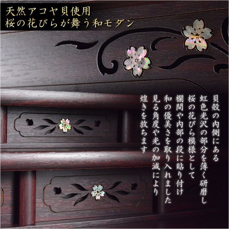 硯箱 アコヤ貝 貝細工 木箱