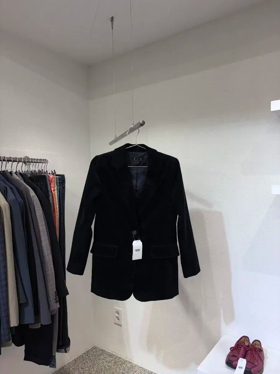 ZIO SONGZIO HOMME ソンジオ オム 黒 ベロア ブレザー