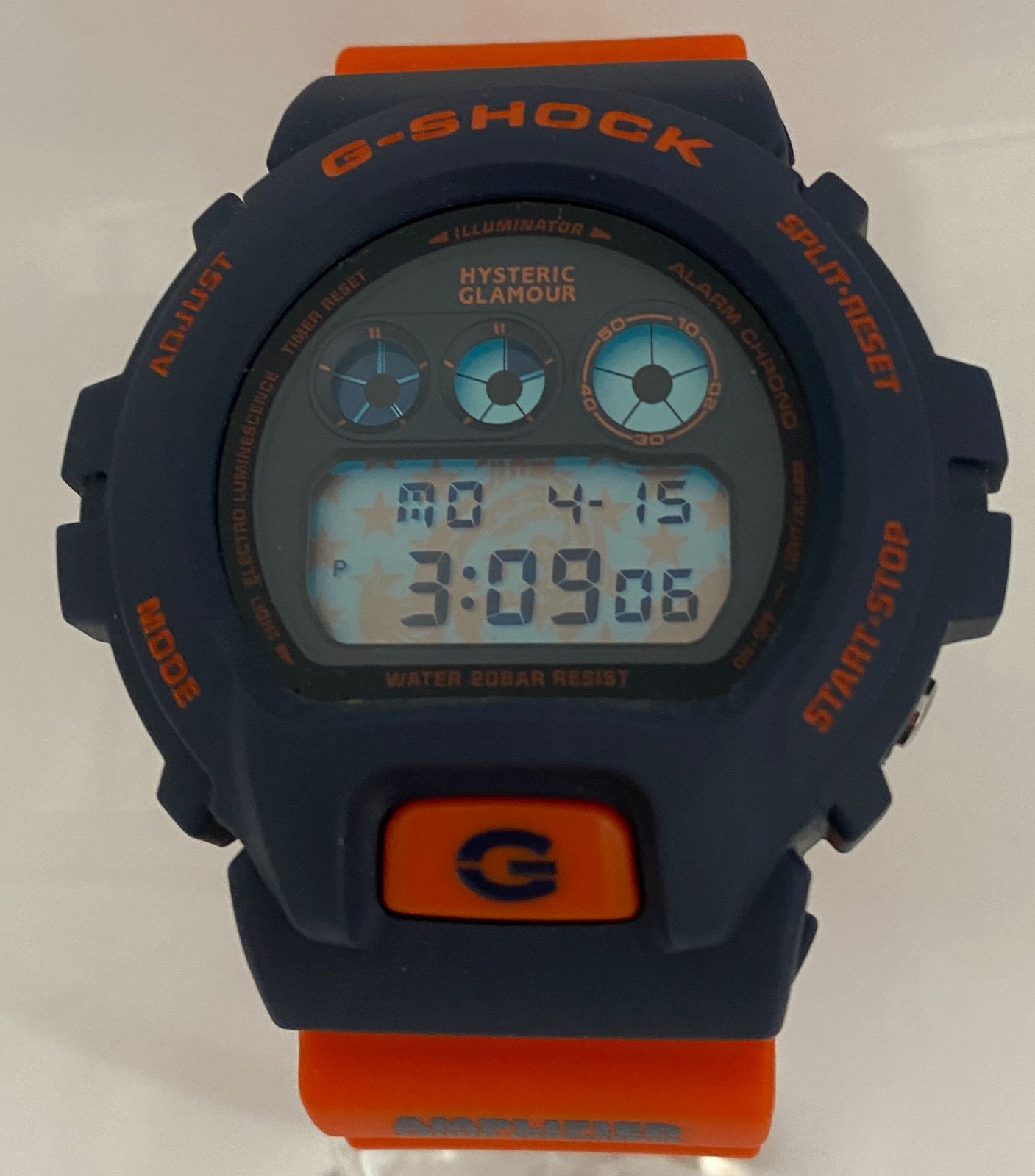 ヒステリックグラマーG-SHOCK コラボ腕時計 オレンジ/ブラック HYSTERIC GLAMOUR - ［未使用］ヒステリックグラマー G-SHOCKの