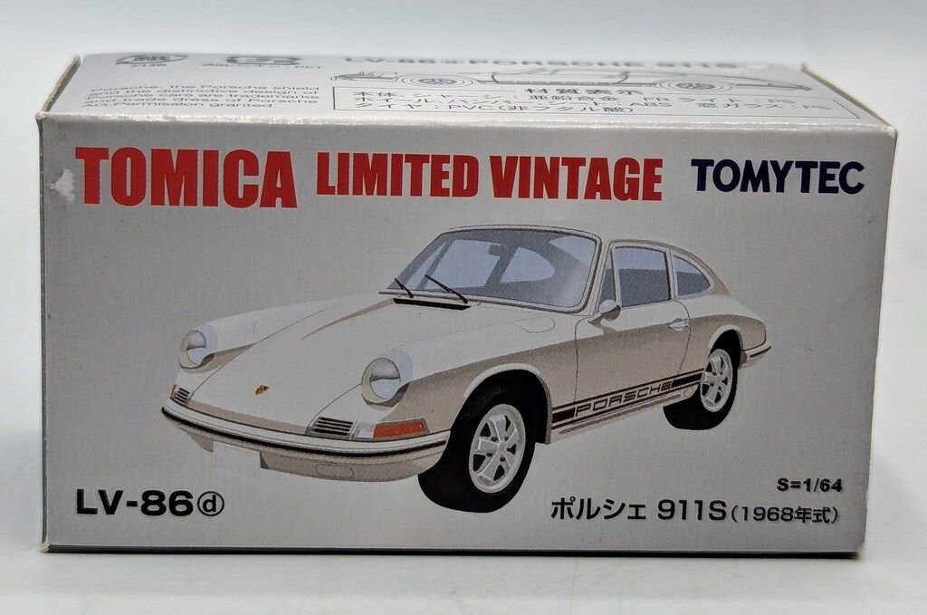 トミカリミテッドヴィンテージ 　ポルシェ 911S 1968年式 　白　ホワイト LV-86d ポルシェ 911S （白） 68年式 | 製品をさがす | tomica LIMITED