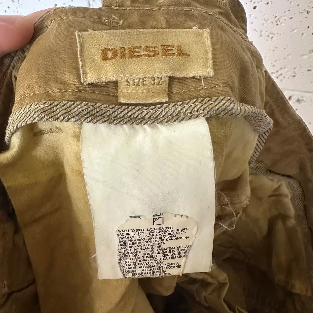 ウォッシュド パンツ