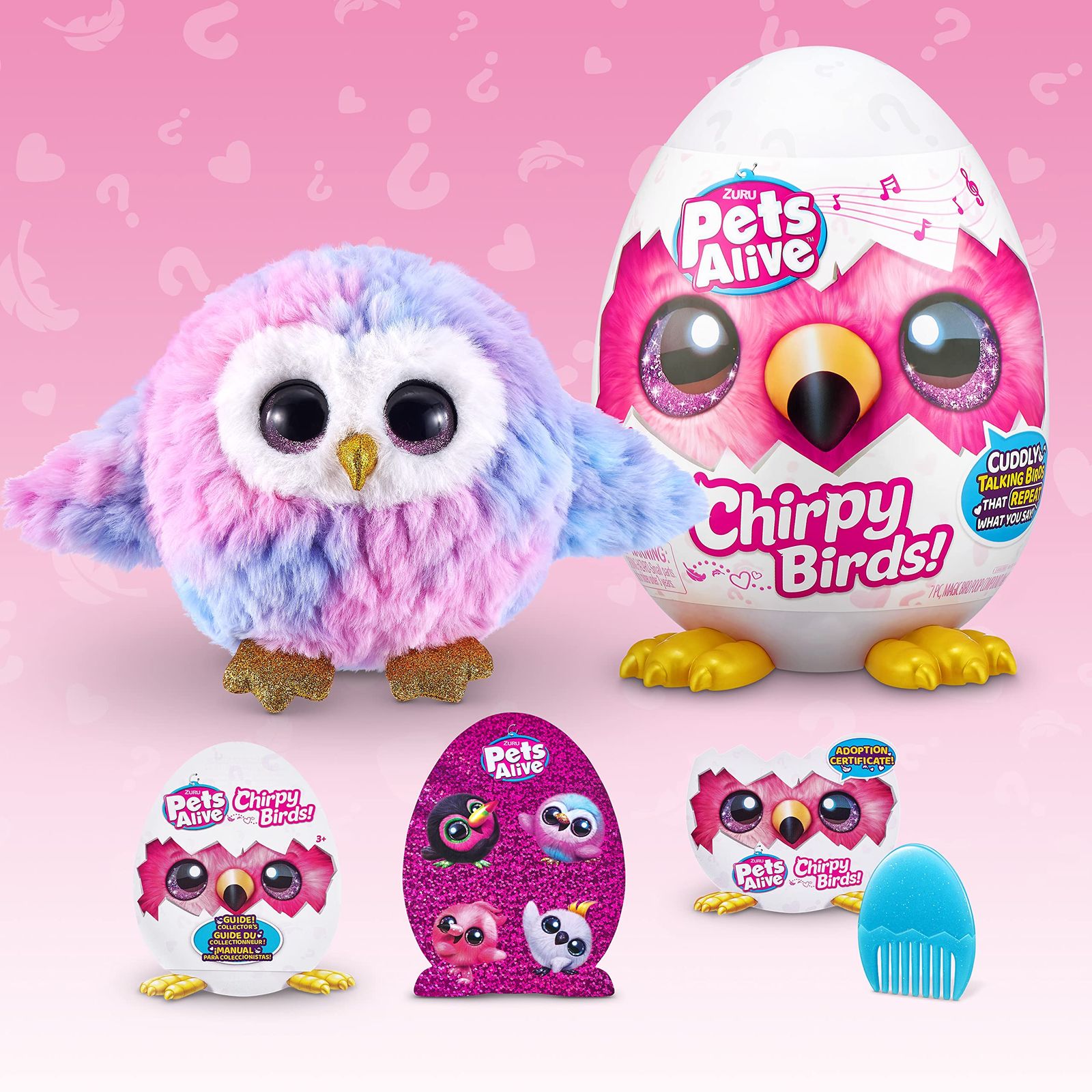 新作入荷，新作登場 ZURU Pets Alive Chirpy Birds (OWL) しゃべる電子 