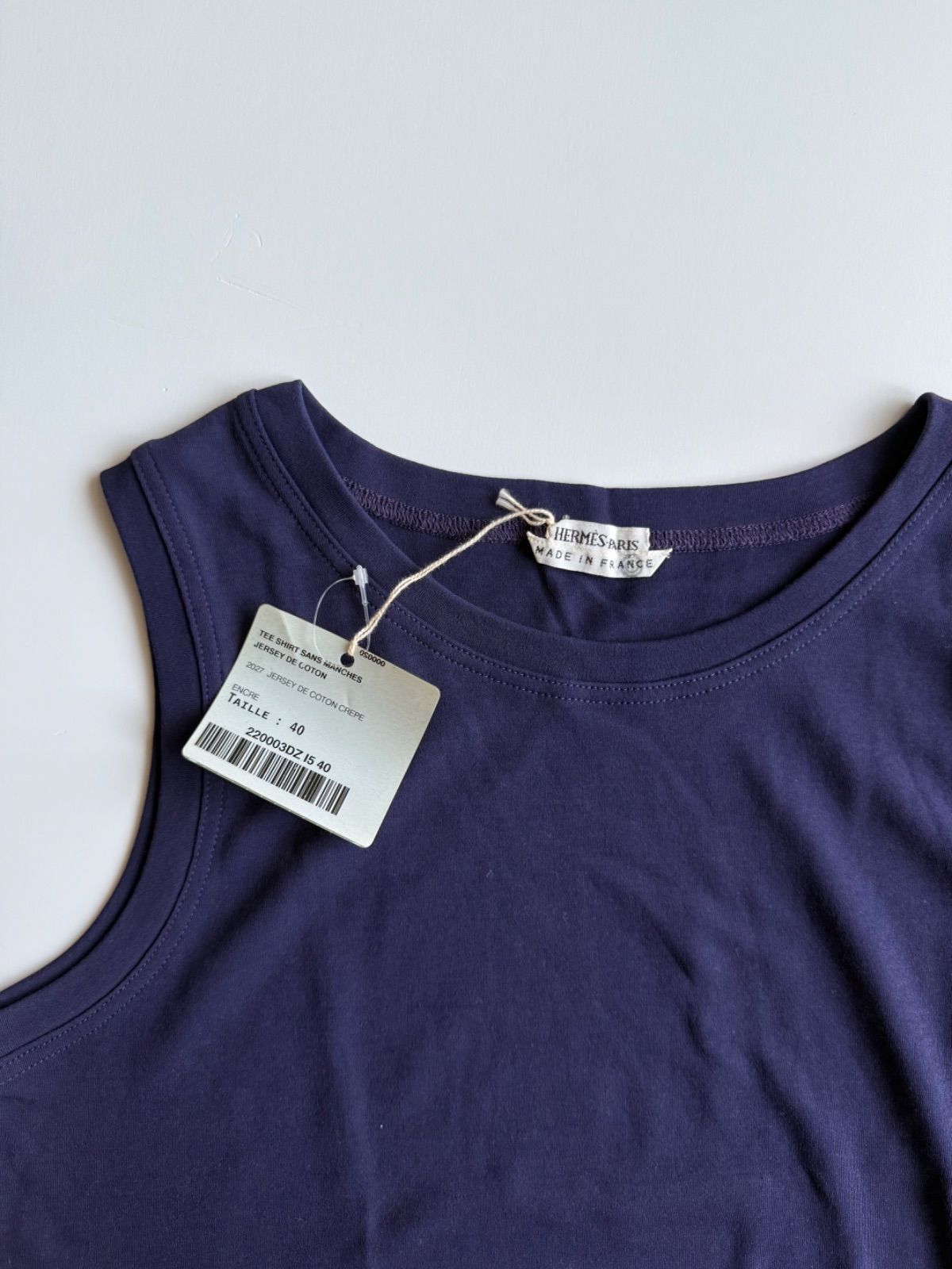 SS2000 Hermès by Margiela sleeve less shirt エルメス マルジェラ期 archive アーカイブ デッドストック ノースリーブシャツ タンクトップ ♥