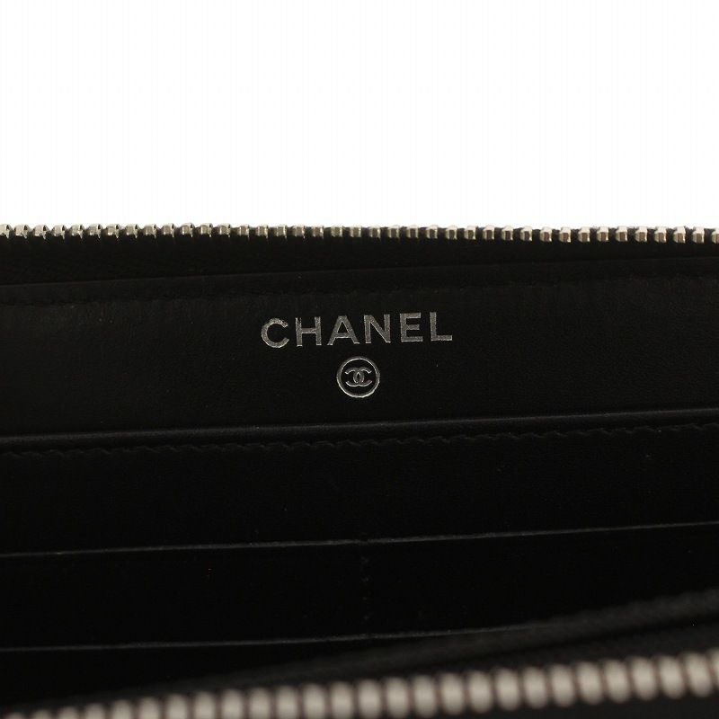 シャネル CHANEL 長財布 ウォレット ラウンドファスナー ココ