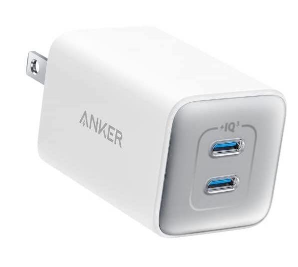 Anker 523 Charger (Nano 3 47W) USB PD USB-C/高速充電器/PowerIQ 3.0 (Gen2)搭載/PSE技術基準適合/折りたたみ式プラグ/iPhone MacBook Air その他各種機器対応 (ホワイト)