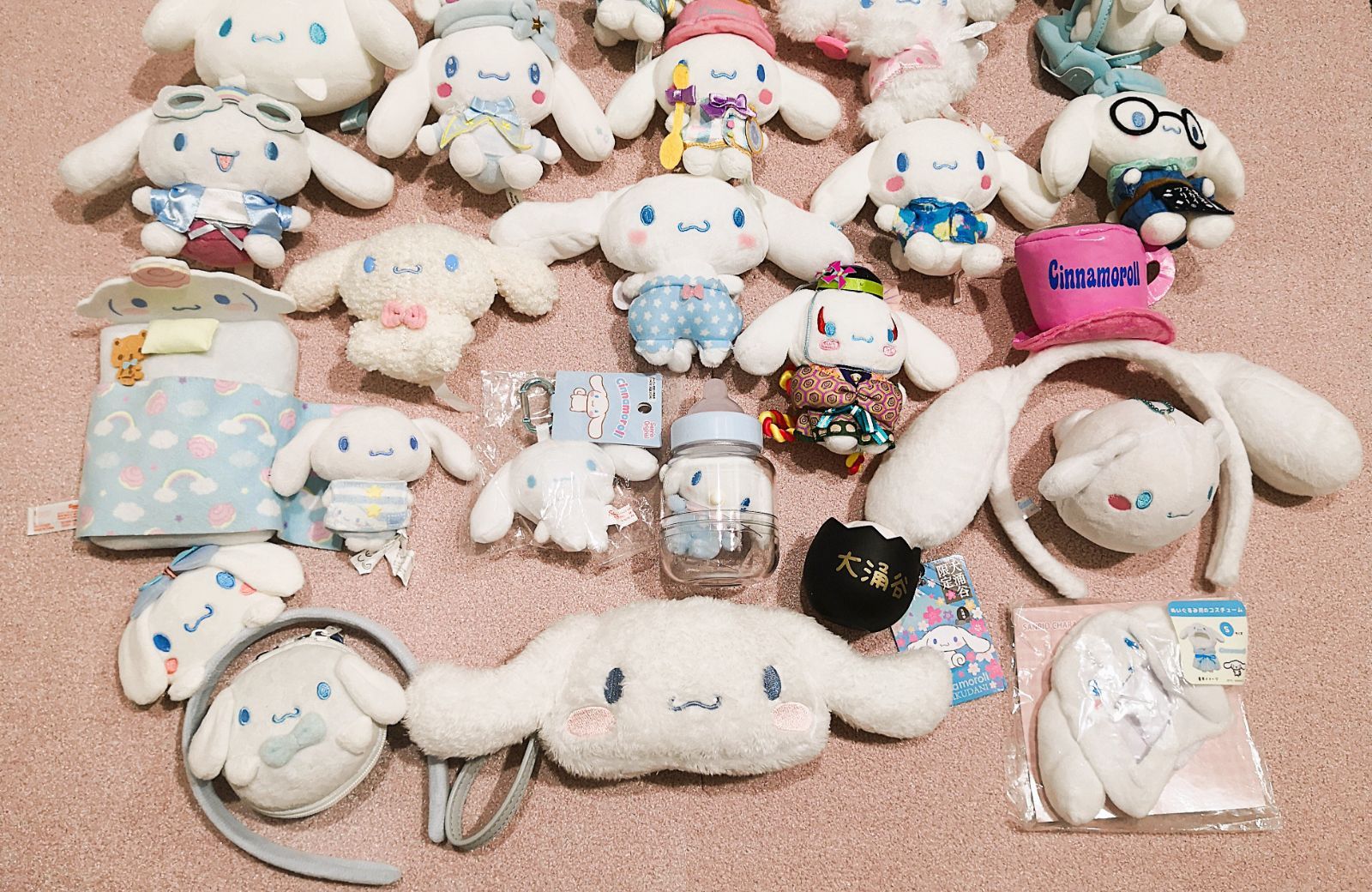 サンリオ　シナモロール　マスコット　ぬいぐるみ　まとめ売り サンリオ シナモン シナモロール ぬいぐるみ マスコット 7体
