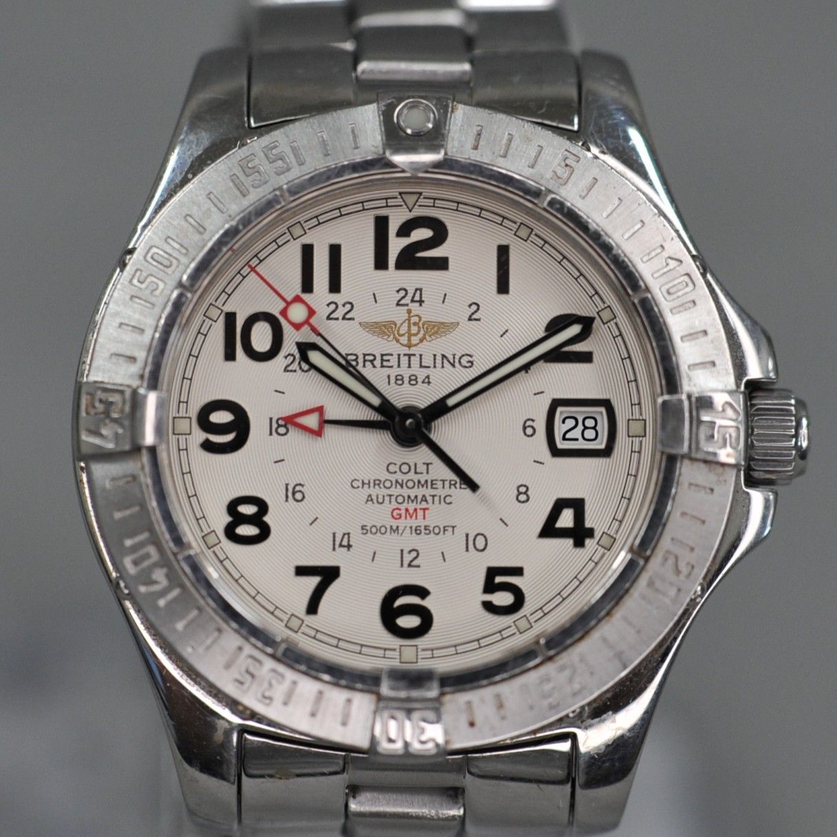 ブライトリング コルトGMT シルバー オートマチック A32350
