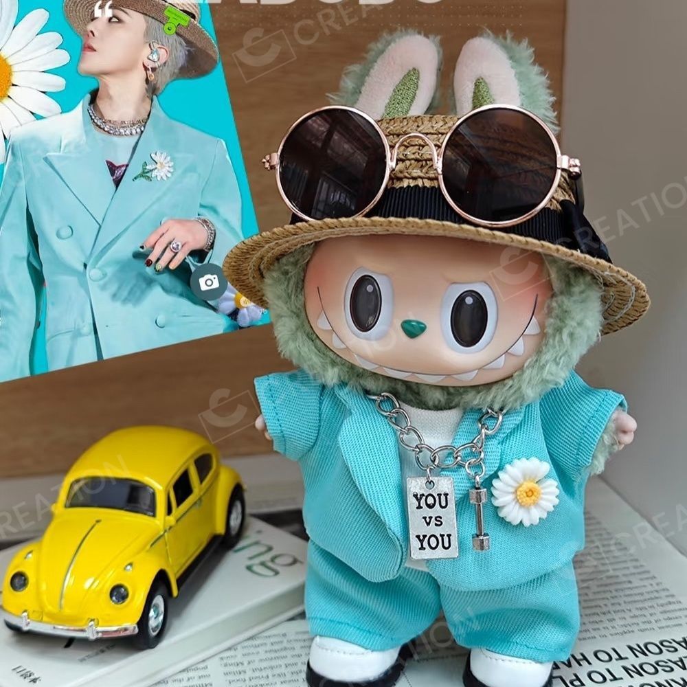 Labubu ぬいぐるみ服 7点セット BIGBANG G-DRAGON 着用風 ジヨン