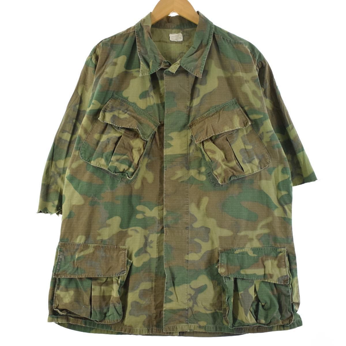 古着 ～70年代 米軍 ERDL グリーンリーフカモ 迷彩 ジャングル