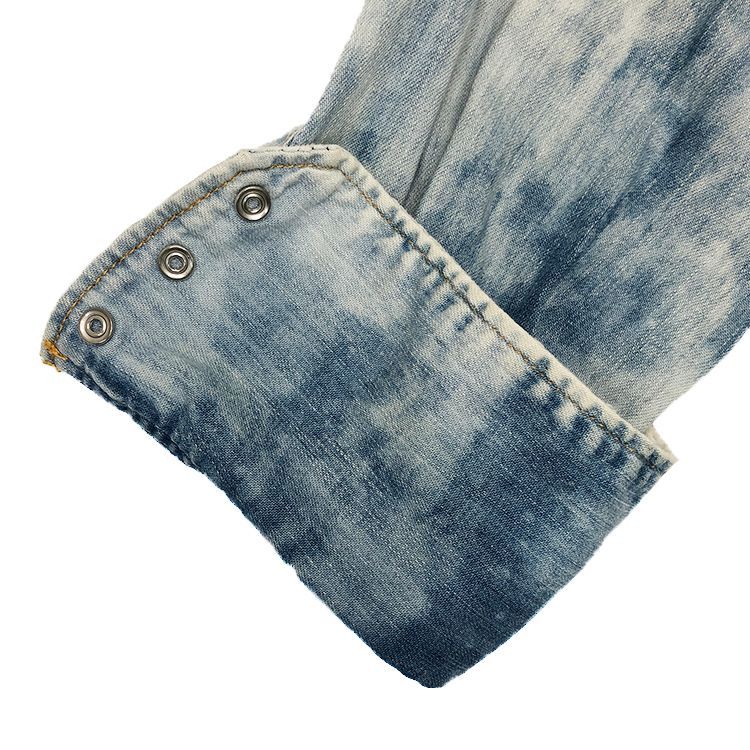 DSQUARED2 ブリーチ加工 デニムシャツ 46サイズ Dsquared2 ディースクエアード 13SS ブリーチ加工 デニムシャツ