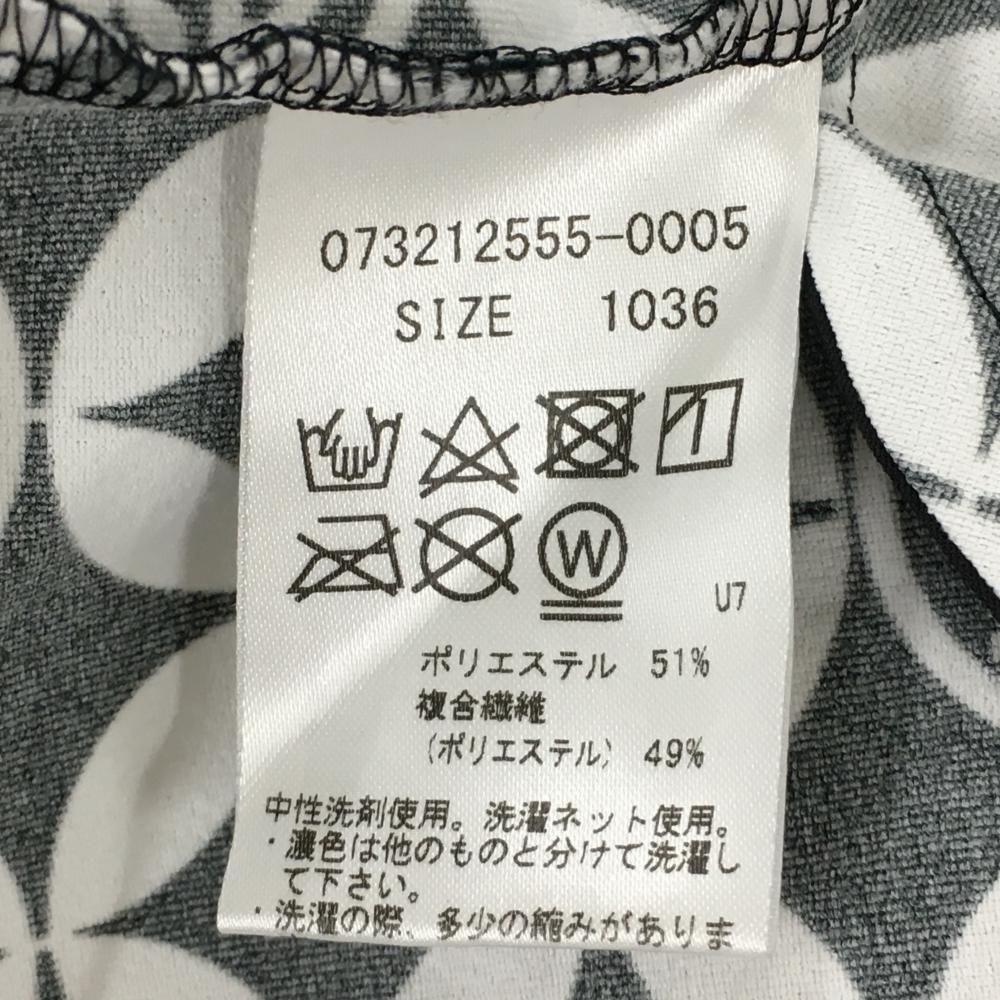 新品 ラッセルノ ゴルフ 総柄 ワンピース 定価18, サイズ0 白