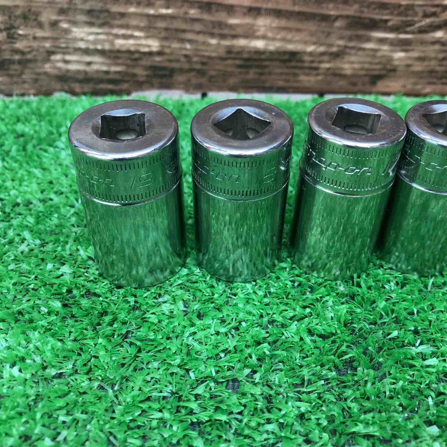 △スナップオン(Snap-on)セミディープソケット11点まとめ FSMS19,18,17 
