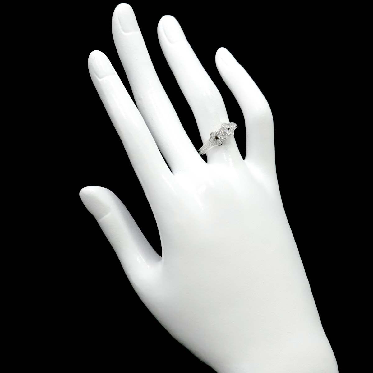 カルティエ Cartier バレリーナ ダイヤ 0.55ct D/VVS2/3EX #51 リング Pt プラチナ 指輪 Ballerine  Ring【鑑定書・証明書付き】 90202366