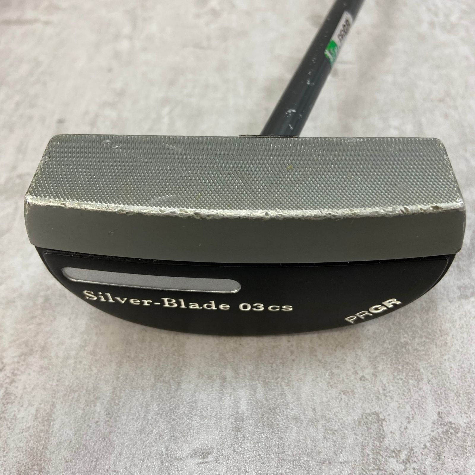 PRGR - PRGR　プロギア　Silver-Blade　03Cs シルバーブレ－ド　メンズゴルフパター　カーボン　右利き用　PT　ヘッドカバー　33インチ　546g PRGR Silver-Blade α2-03CS〔マレット型センターシャフト〕