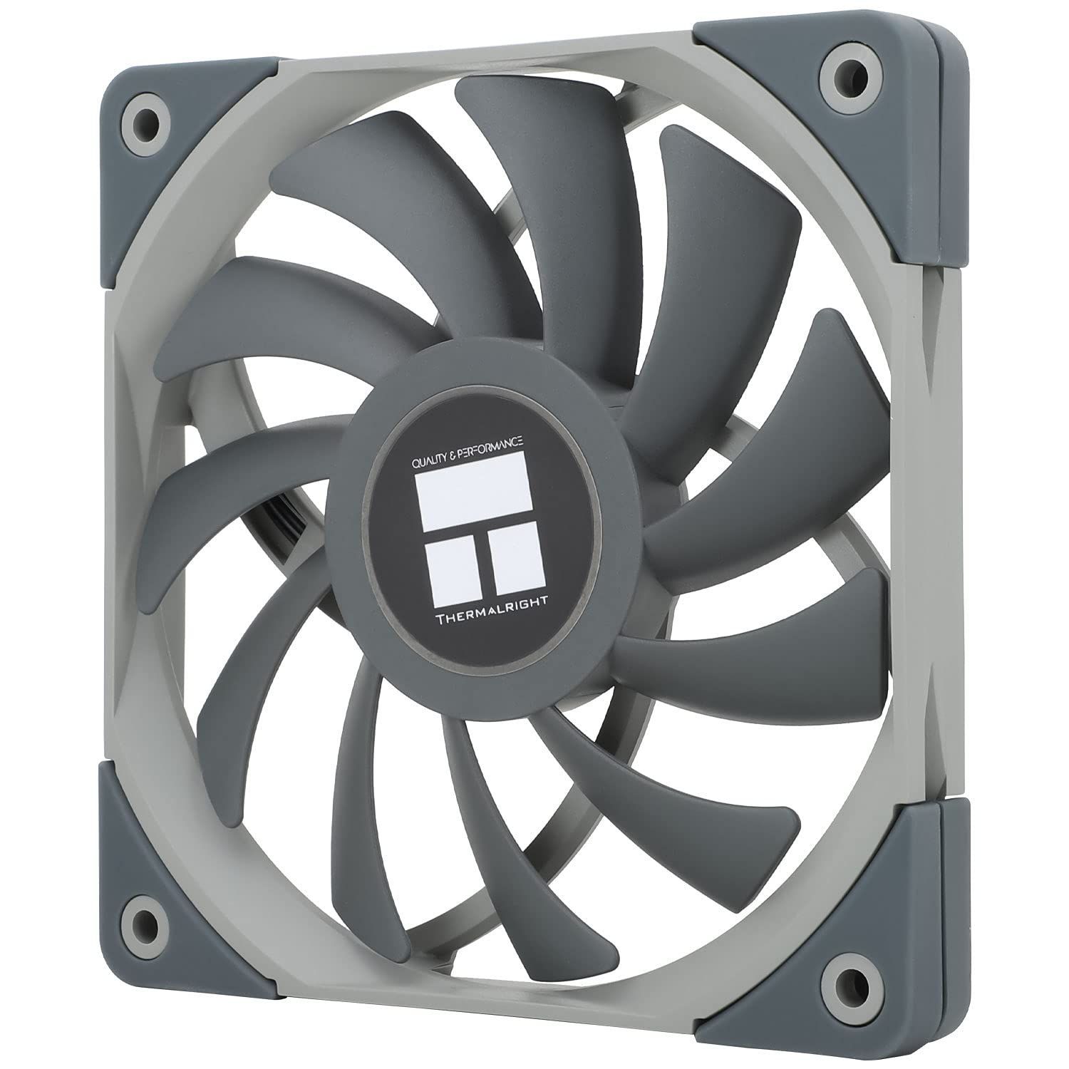 Thermalright TL-C12015 Slin CPUファン コンピュータケースファン 静かな4ピンPWM PCファン、15mmスリムラインクーラーファン、120mm CPU冷却ファン（TL-C12015）