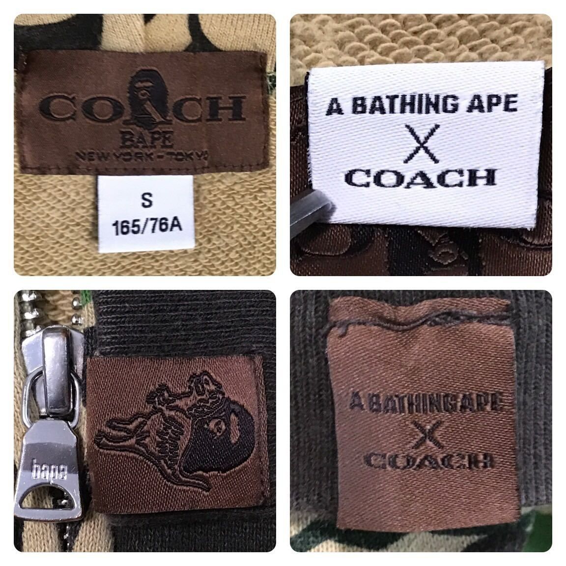 COACH × BAPE シャーク パーカー Sサイズ shark full zip hoodie a