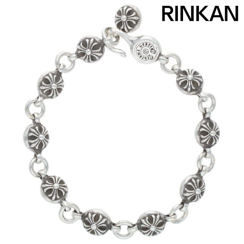 2個シルバー925ブレスレットクロスボール　新品　プラス　クロム　人気　2-24 2個セット925ブレスレット クロスボール 新品 プラス クロム 人気 2-24