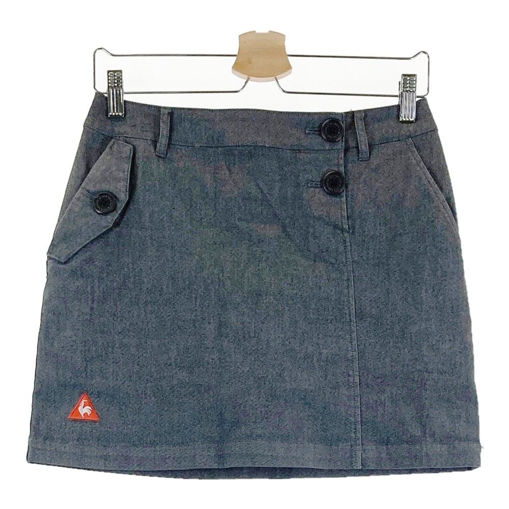サイズ：9 LE COQ GOLF ルコックゴルフ インナー付スカート ネイビー系