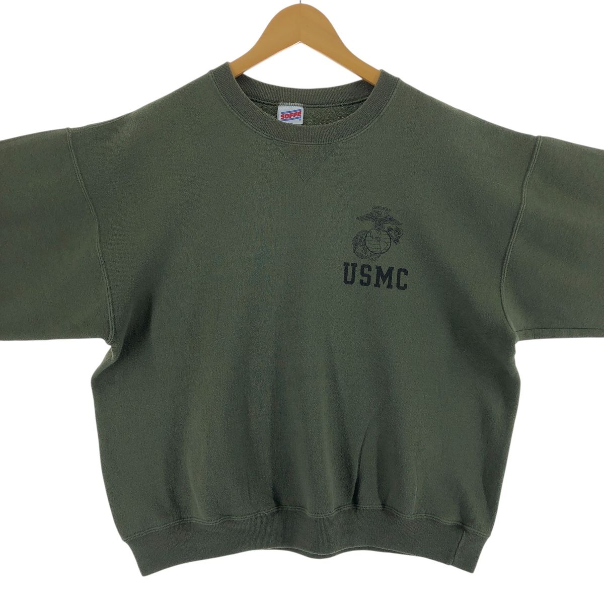 80s 00年代 USA製 SOFFE ソフィー USMC スウェット ミリタリー ワン 